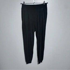 Eileen Fisher Black Lounge Pants - Hemp/Organic Cotton - Large